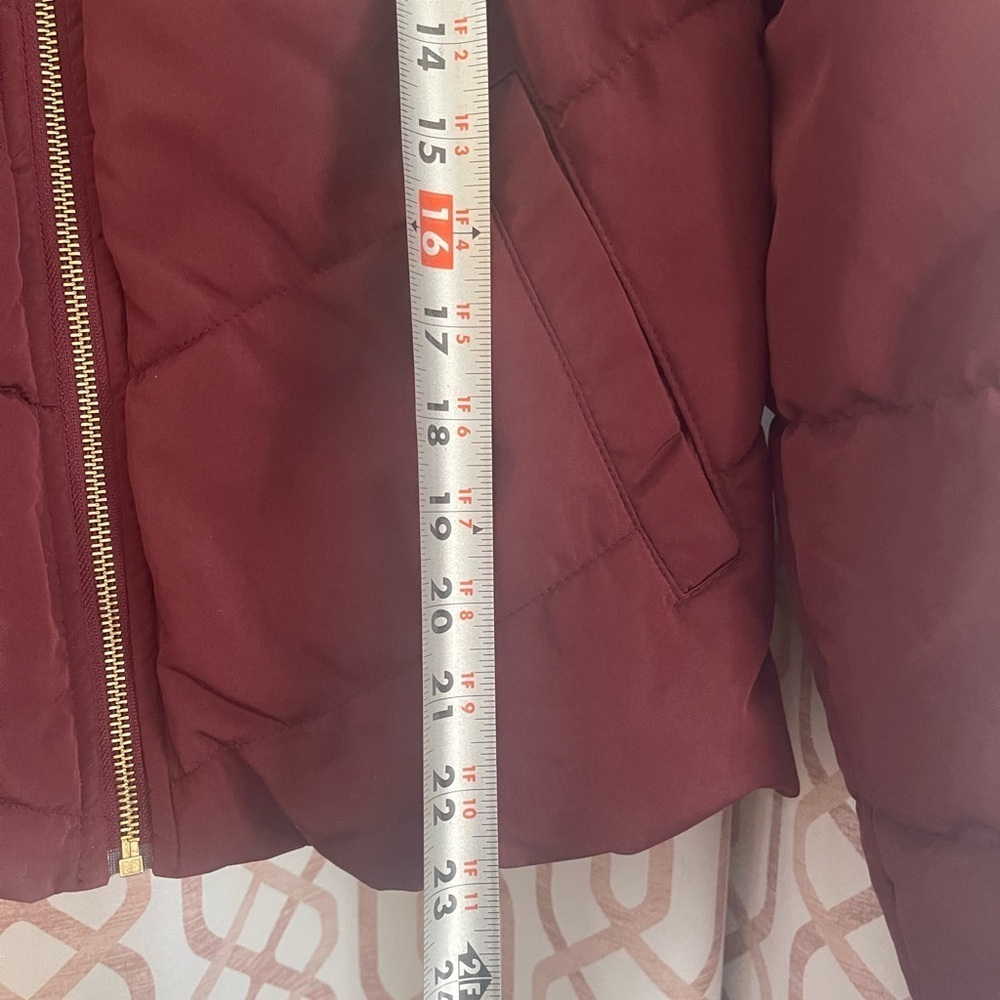 Divided Maroon Bomber Jacket - Picture 6 of 6